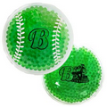 Green Baseball Hot/ Cold Pack with Gel Beads